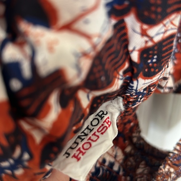 Vintage 70s Patterned Crop Halter Top - Picture 3 of 5